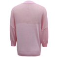 thumbnail image 5 of CAIXIA Lightweight Sweaters For Women Crewneck 3/4 Sleeve Loose Slim Long Sleeve Pullover Tops Thin Basic Clothes Layering Shirts Work Outfits Fall Winter Clothes,Pink, 5 of 7