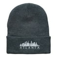 thumbnail image 5 of Atlanta Skyline Embroidered Cuffed Long Beanie - Dk Grey OSFM, 5 of 5