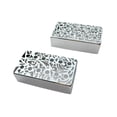 thumbnail image 1 of TISHITA 2 Pieces Guitar Pickup Covers Accessory Instrument Hollow Out Patterns Sturdy for Electric Guitars Engraved DIY Part Replaces Silver Carving, 1 of 8