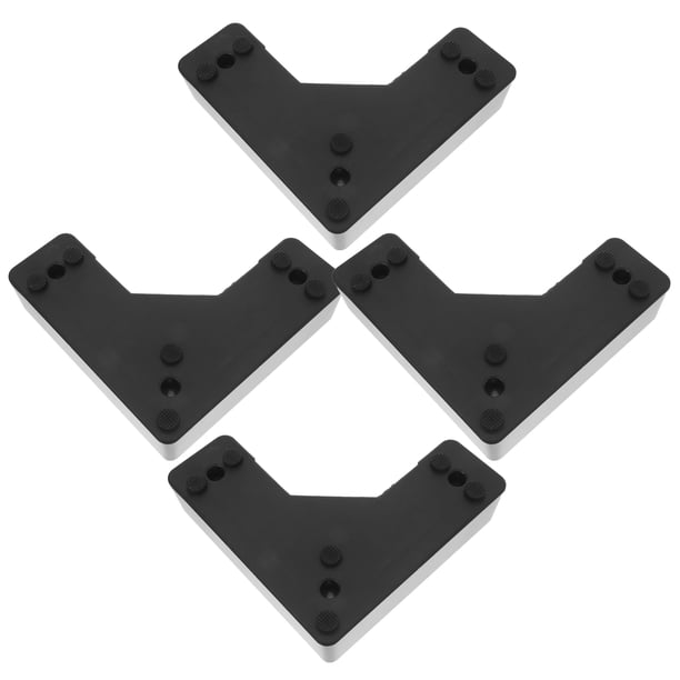 RUNROTOO 4Ud Juegos De Patas Metálicas Para Muebles Con Protección Humedad Y Elevador Para Muebles
