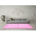thumbnail image 3 of Ahgly Company Indoor Square Oriental Pink Traditional Area Rugs, 5' Square, 3 of 4