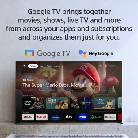 Sony 65” class BRAVIA 8 OLED 4K HDR Smart Google TV K65XR80, 2024 Model