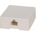 thumbnail image 1 of ACCL RJ45 Modular Single Port Surface Mount Jack White, 10 Pack, 1 of 1