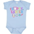 thumbnail image 3 of Inktastic Happy Easter with Bunny Face and Easter Eggs Girls Baby Bodysuit, 3 of 5