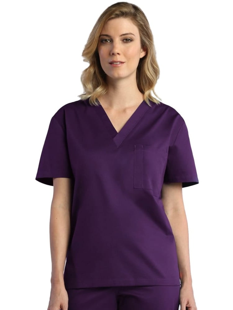 Red Panda Red Panda Unisex VNeck Solid Scrub Top