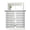 Gray, variant on Brown Checkered Sheer Kitchen Tier Curtains 45 Inch length, Rod Pocket Half Curtains & Drapes, Farmhouse Buffalo Plaid Light Filtering Chiffon Cafe Bathroom Window Treatments 2 Panels 27.5"W x 45"L