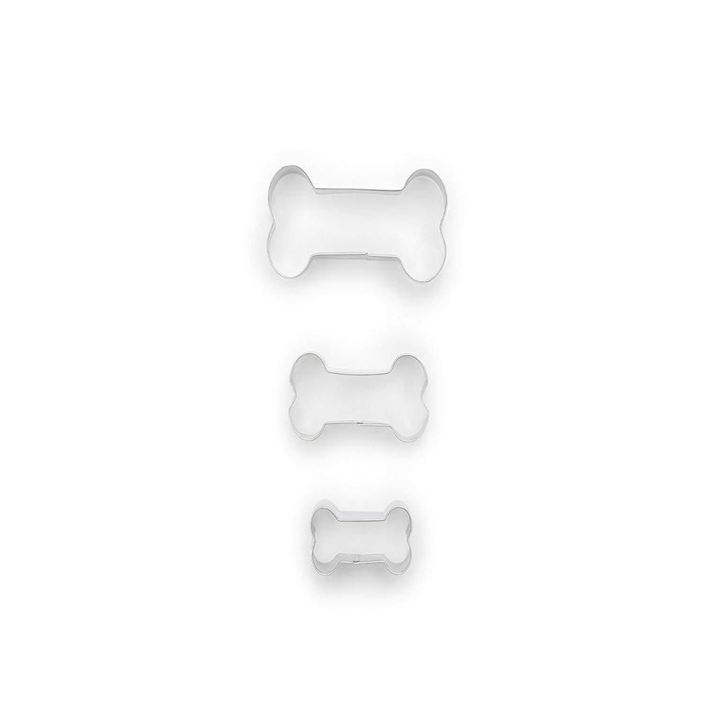 3-Piece Details about   Fox Run Dog Bone Cookie Cutter Set Stainless Steel