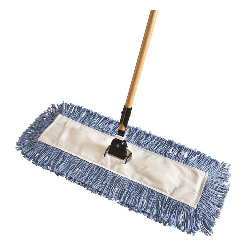Rubbermaid FGU83228BL00 Dust Mop, Invader Handle, Cotton Head, Blue