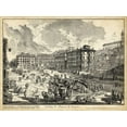thumbnail image 2 of Piranesi 18x15 White Modern Wood Framed Museum Art Print Titled - Veduta di Piazza di Spagna, 2 of 4