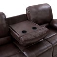 thumbnail image 3 of CorLiving Plush Power Reclining Bonded Leather Sofa Set with USB Ports, 3 of 9
