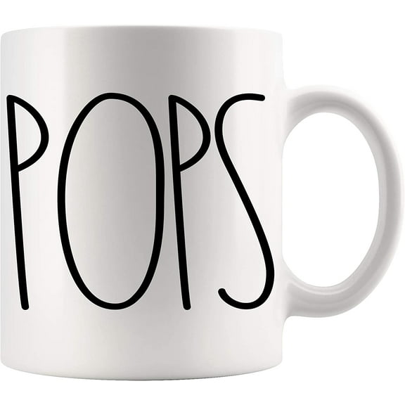 POPS Coffee Mug, POPS Birthday Gift, Mug Gifts for Christmas, Birthday, Merry Christmas, Father's Day, Family Coffee Mug Birthday Present For The Best POPS Ever Coffee Cup 11oz
