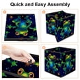 thumbnail image 4 of Starry Sky Frog Large Capacity Foldable Storage Baskets with Handle, 10.8"x10.5"x10.6", Toy Storage Cube Organizer Storage Containers, 4 of 6