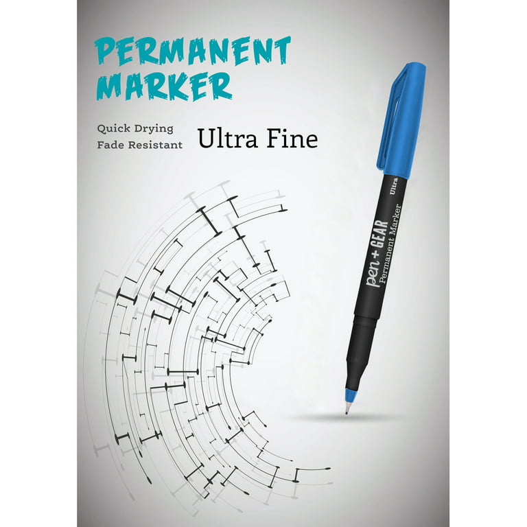 Fine Tip Permanent Marker, Fine Bullet Tip, Assorted Colors, 65/Pack -  mastersupplyonline