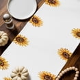 thumbnail image 2 of Pumpkin Sunflower Table Runner, Autumn Thanksgiving Kitchen Dining Table Decoration for Home Party Decor 13x36 Inches, 2 of 9