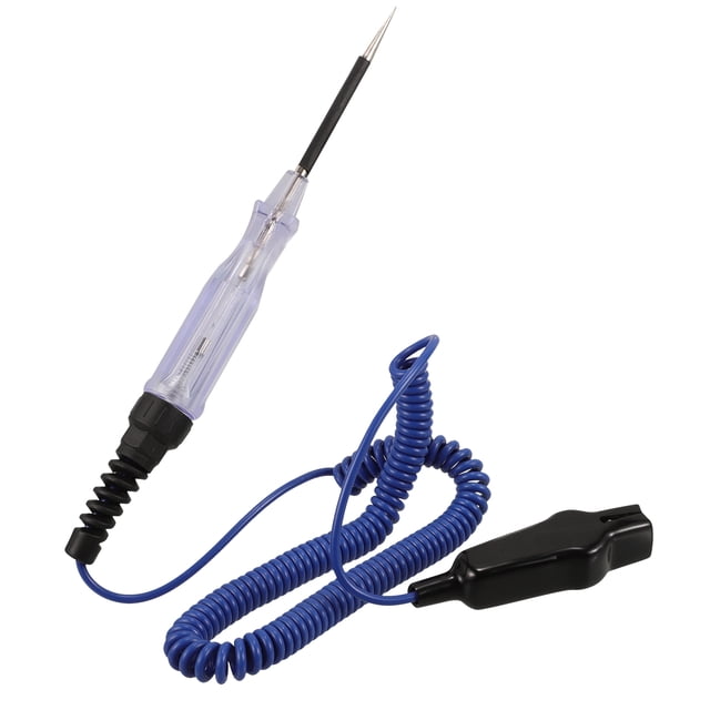 SOPOTUTU Testeur Électrique Multicolore avec Fil à Ressort et Indicateur DEL pour Test de Tension de Circuit Automobile