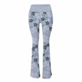 thumbnail image 5 of Leggings de entrenamiento de talle alto para mujer Pantalones de yoga acampanados con control de barriga elásticos que no se ven a través Pompotops ulkah944297, 5 of 5