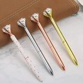 thumbnail image 3 of 8PCS Crystal Diamond Ballpoint Pens Rhinestone Black Ink Metal Sign Pen School Office Supplies, 3 of 5