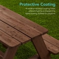 thumbnail image 4 of Mesa de pícnic de madera para niños Best Choice Products con paraguas, 4 of 8