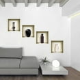 thumbnail image 2 of Mi Alma Black/White Vase 3D Niche Wall Art Decals - Removable Vinyl 4pcs, 2 of 4