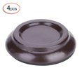 thumbnail image 4 of 4Pcs Bois de Hêtre Rond Piano Repose-Pieds Fixés Droit Piano Roulette Tasses Accessoires (Brun), 4 of 11
