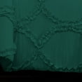 thumbnail image 5 of DNG Creations 1 Piece Ruffle Ribbon Design Comforter ( Full/Queen Size ) Ultra Soft All-Season 550 GSM 800 Threads Count,100% Egyptian Cotton - Solid Teal Green Colour, 5 of 5