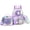 Purple C, variant on Cute Kids Backpack for School Backpacks for Girls with Lunch Box Pencil Case Bookbag for Elementary Student Ages 6-12