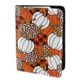 thumbnail image 2 of Rateoe Various Pumpkins Pattern Passport Holder Wallet Leather Mulit-purpose Travel Wallet Credit Cards Case ,Passport Cover for Women Men-6.5 in, 2 of 5