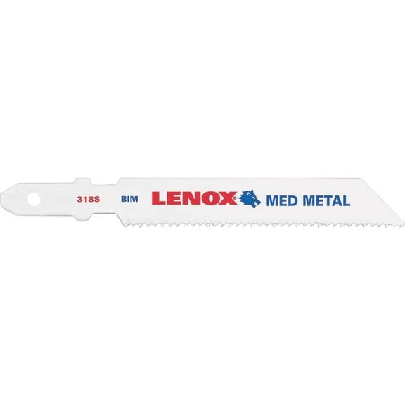 Lenox 20302-BT318S 3" 18 TPI Metal Cutting T-Shank Bi-Metal Jig Saw Blades