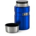 thumbnail image 2 of Thermos Stainless King Vacuum Insulated Food Jar with Folding Spoon Blue 24oz, 2 of 6