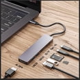thumbnail image 6 of CIYISON Sleek USB C Hub Adapter with 4K Port,100W Power Delivery,Type C Female Data Port, 6 of 8