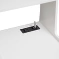 thumbnail image 6 of Yoneston Stoage Nightstand with Charging Station and Removable Smart LED Night Light, Modern Tall Bedside Table with Open Shelves and Drawers, White, 6 of 8