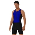 thumbnail image 1 of YONGHS Mens One Piece Rash Guard Swimsuit Surfing UPF 50+ Sun Protection Bathing Suits Royal Blue 3XL, 1 of 7