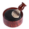 thumbnail image 1 of Taza De Madera Del Cuenco Del De Afeitar Para La Espuma De Limpieza Del Hombre, Herramienta Redonda, 1 of 7
