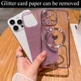 thumbnail image 2 of for iPhone 13 Pro Max Case Magnetic Glitter [ Compatible with MagSafe ], Bling Love Heart Clear Phone Case, Camera Protection Sparkly Plating Slim Soft Back Cover for Women Girls - Pink, 2 of 6