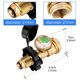 thumbnail image 2 of Universal Propane Tank Adapter with Gauge Converts QCC1/Type 1 Propane Tank Gauge Level Indicator for RV Campe, Cylinder, 2 of 5