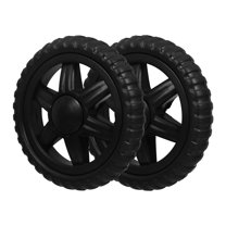 2 Pcs Utility Rolling Cart Wheels Shopping Cart Wheels 13.00X13.00X3.00CM Black