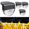 thumbnail image 2 of FloreceBien Luces solares impermeables para decoración de jardín, luces LED solares para patio, jardín y escalones, luz solar con 2 modos: blanco cálido/cambio de color, 2 of 8