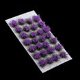 thumbnail image 4 of 28 Pcs Purple Flower Cluster Flower Vegetation Groups Grass Tufts Static Scenery Model DIY Miniature for Train Landscape Railroad Scenery Sand Military Layout Model War Gaming Terrain, 4 of 6