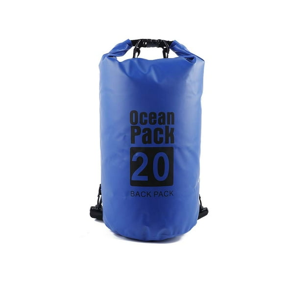 Naiovety Bolsas impermeables multifuncional para exteriores Equipo de gran capacidad Bolsa plegable para kayak Rafting Piscina Deportes de playa Deportes acuáticos gema azul 10L solo hombro Naiovety OD025898-33