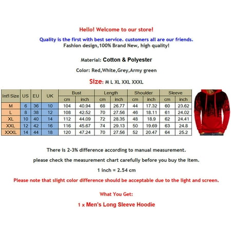 Mens Long Sleeve Warm Hoodie Hoody Casual Sweatshirt Jumper Jacket Coat Top