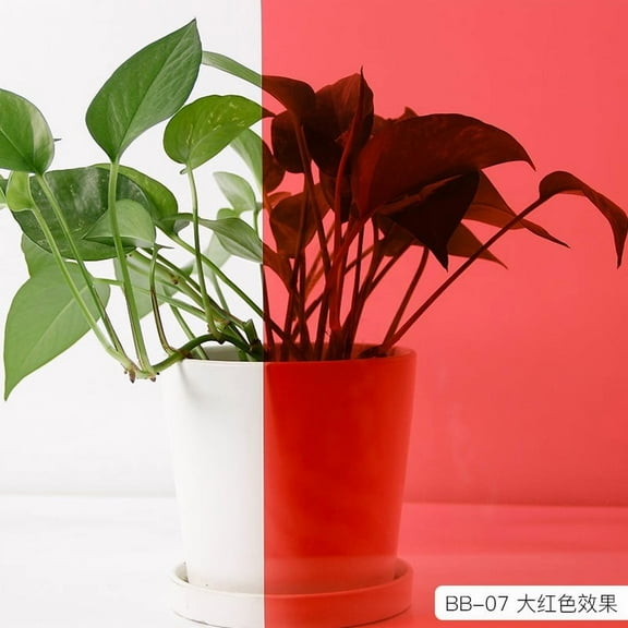 XmhyTop-A Window Films 50*100cm 1 Piece PET Window Film, Decorative Window Film for Home Office Bathroom Glass Door Privacy Holiday Decoration,Red