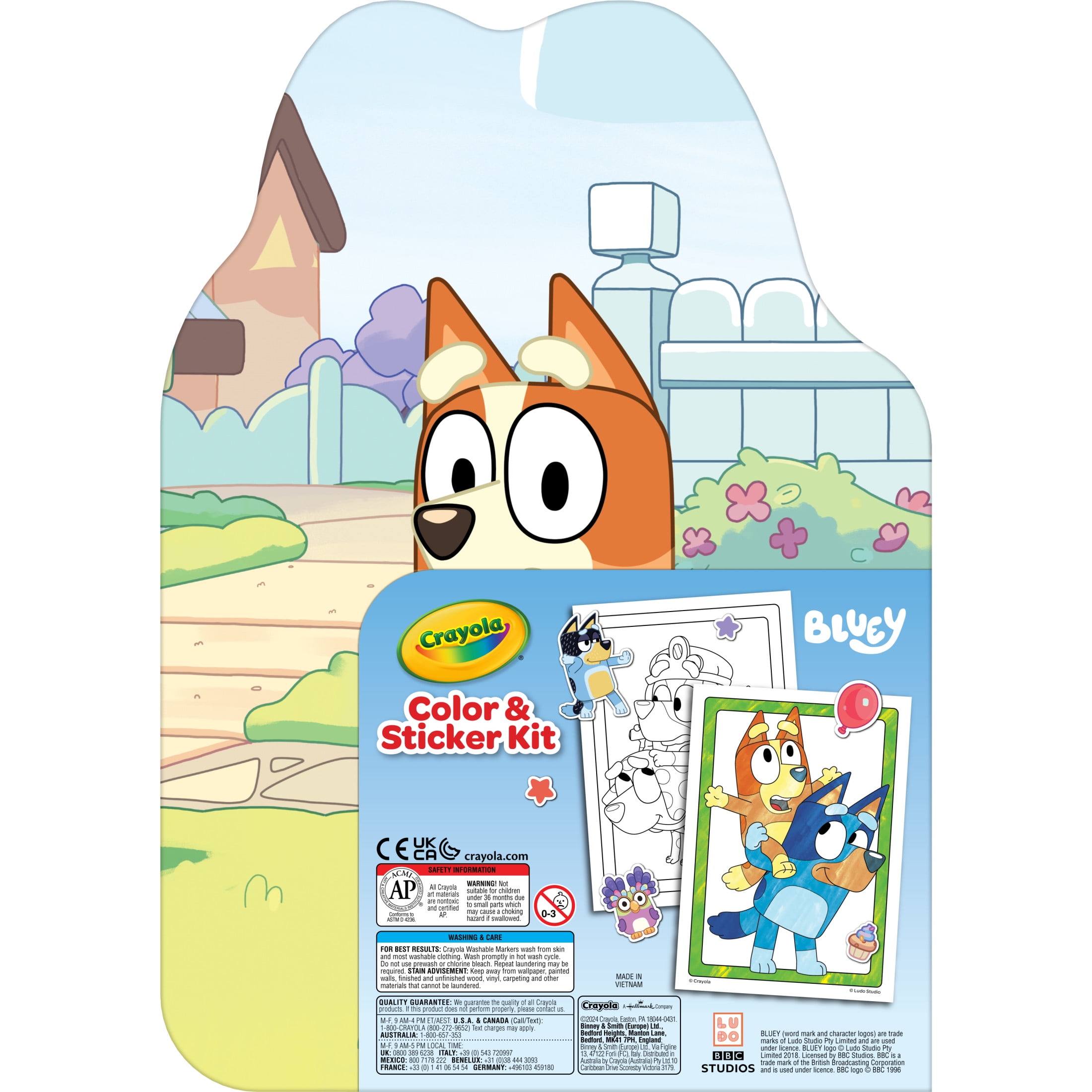 Crayola Bluey Art Kit for Kids (45pcs), Easter Coloring Book and Stickers, Bluey Toys, Easter Toys &(图2)