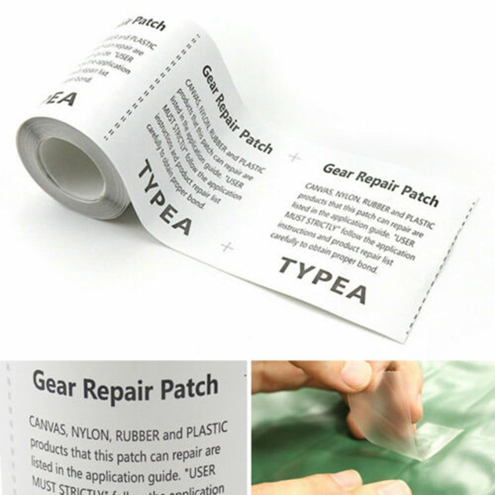 Kampa Repair Tape Patch Kit for Gazebo Tent Canopy Awning Marquee Fabric Clear 