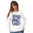 thumbnail image 4 of The Smurfs Cool Kanji Born Fly Unisex Plus Size Sweatshirt Brisco Brands 2X, 4 of 5