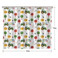thumbnail image 5 of Cartoon Tractors Hay Bales White Pattern Shower Curtain 84"x72" ,Bathroom Decorative Shower Curtains Set with 12 Hooks,Modern Waterproof Washable Shower Curtain, 5 of 6