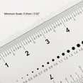 thumbnail image 4 of Unique Bargains PET Plastic Straight Ruler, 8 Inch, Clear, 2 Count, 4 of 6