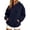 Navy, variant on Otntypg Womens Oversized Hoodies Lightweight Casual Fall Hooded Pullover Sweatshirts Trendy Fall Long Sleeve Pullover Hoodie Tops with Pocket