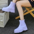 thumbnail image 3 of AUXDIQ Wellington Boots Women Mid-calf Wellies Waterproof Rain Boots Outdoor Garden Shoes, 3 of 6