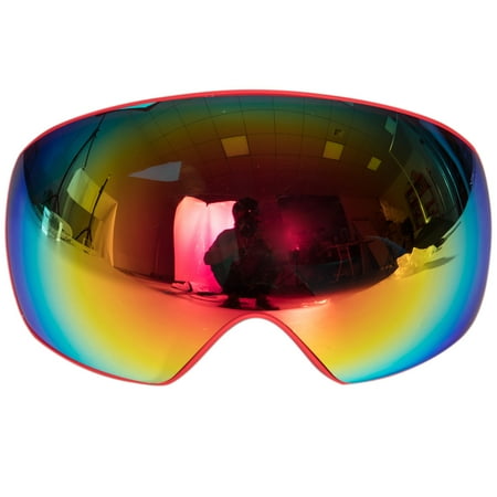 Spherical Series Goggles - C.F.GOGGLE Ski Snowboard Snow Goggles Dual Layers Lens Spherical Design Anti-Fog UV Protection Anti-Slip Strap for Men and Women
