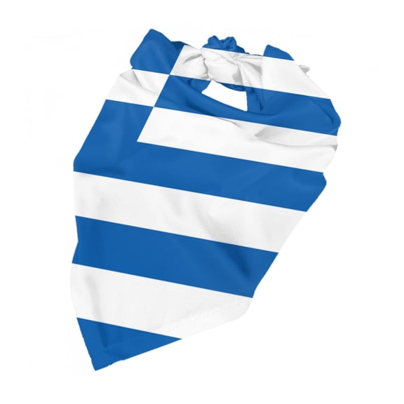Greek Flag Dog Bandanas Triangle Dog Scarfs For Small Medium Large Dogs And Cats
